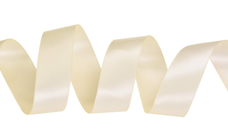 YAMA Double Face Satin Ribbon - 1 Inch 25 Yards for Gift Package Wrapping,Floral Design,Hair Bow Clip Making,Crafting,Sewing,Wedding Decor, Ivory - Image 3